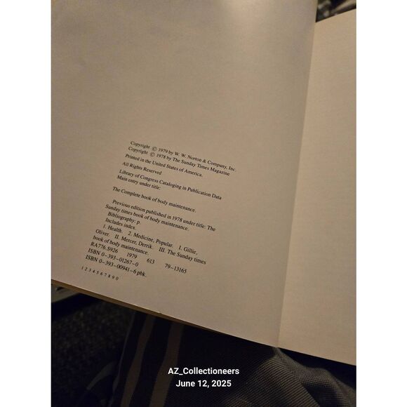 The complete book of body maintenance edited by Oliver Gillie and Derrik Mercer - Picture 8 of 8